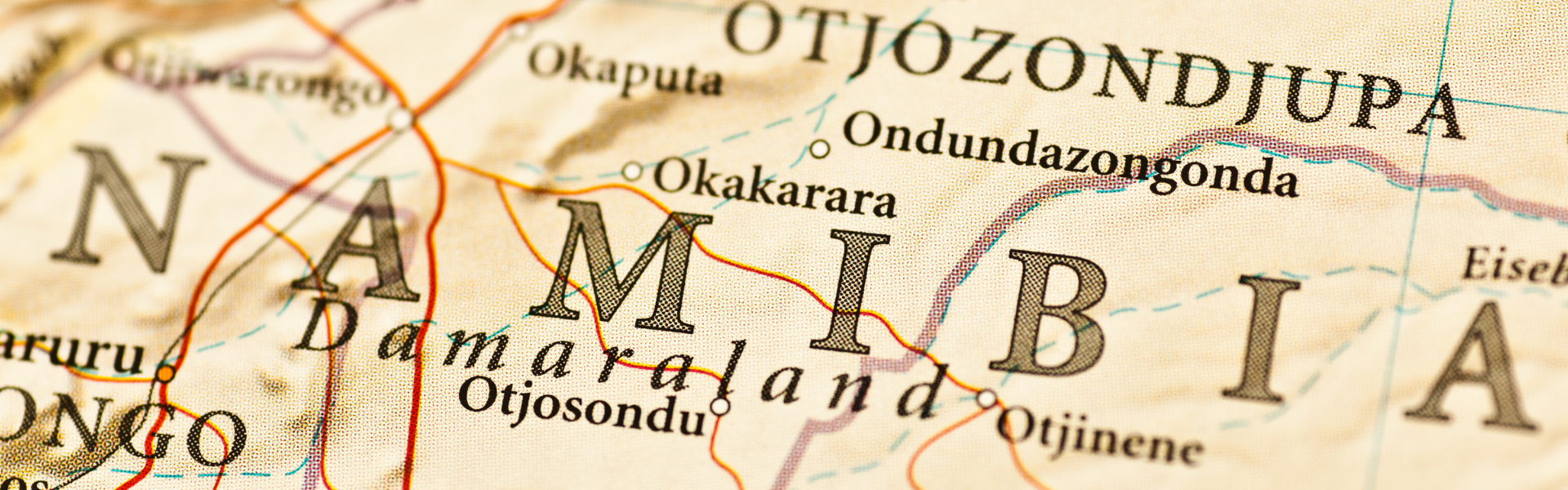 Namibia mapa