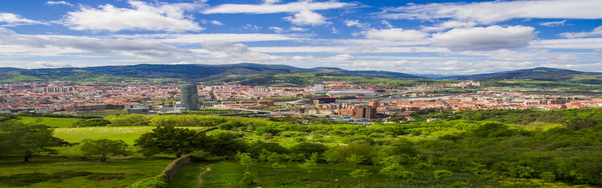 The city of Bilbao in northern Spain