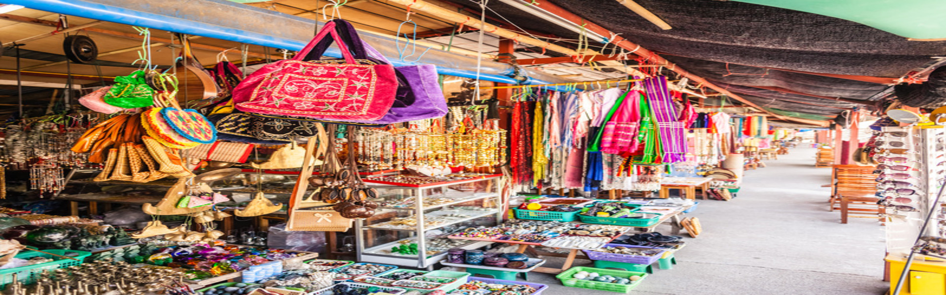 A small picturesque thai souvenir shop full of sundies and knick-knacks in Sangkhlaburi, Thailand